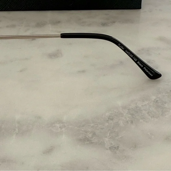 Quince Black Ryder Polarized Round Acetate Sunglasses - Picture 6 of 7